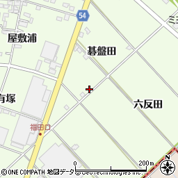 愛知県みよし市福田町碁盤田周辺の地図