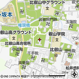 滋賀県大津市坂本4丁目周辺の地図