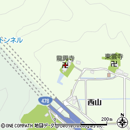 龍興寺周辺の地図