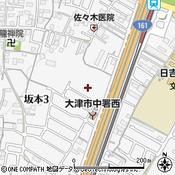 滋賀県大津市坂本3丁目29周辺の地図