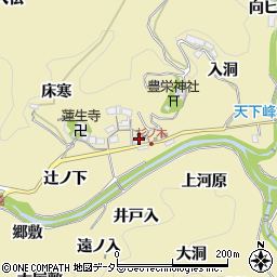 愛知県豊田市坂上町地蔵下12周辺の地図