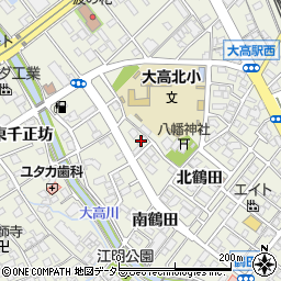 愛知県名古屋市緑区大高町（町屋川）周辺の地図