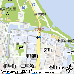 三重県桑名市船馬町周辺の地図