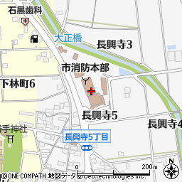 豊田市消防本部周辺の地図
