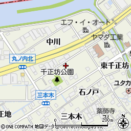 愛知県名古屋市緑区大高町西千正坊周辺の地図