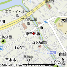 愛知県名古屋市緑区大高町東千正坊周辺の地図