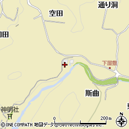 愛知県豊田市坂上町（重石）周辺の地図