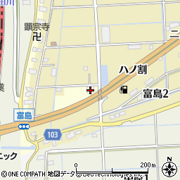 鍋田自動車周辺の地図
