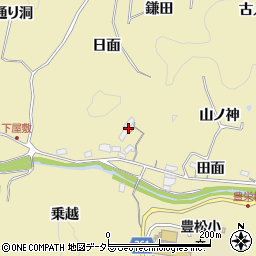 愛知県豊田市坂上町日面17周辺の地図