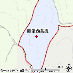 京都府京都市北区鷹峯西菩提周辺の地図