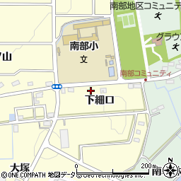 愛知県みよし市明知町下細口周辺の地図