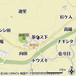 愛知県豊田市坂上町（茶ウス下）周辺の地図