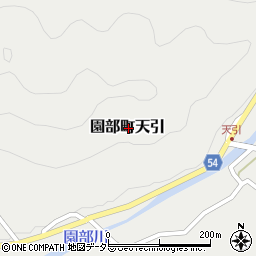 京都府南丹市園部町天引周辺の地図