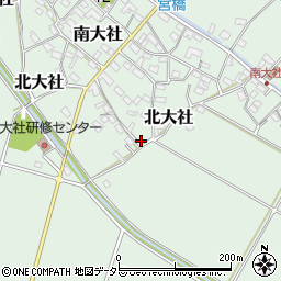 三重県員弁郡東員町南大社857周辺の地図