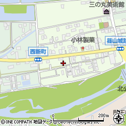 兵庫県丹波篠山市南新町251周辺の地図