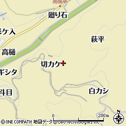 愛知県豊田市坂上町萩平周辺の地図