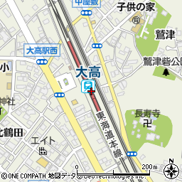 愛知県名古屋市緑区周辺の地図