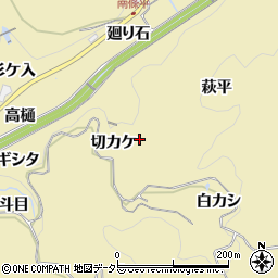 愛知県豊田市坂上町（萩平）周辺の地図