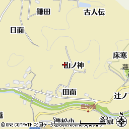 愛知県豊田市坂上町山ノ神周辺の地図