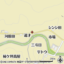 愛知県豊田市坂上町道才周辺の地図