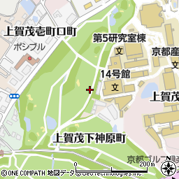 京都府京都市北区上賀茂上神原町周辺の地図
