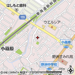滋賀県野洲市小篠原周辺の地図