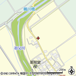 滋賀県蒲生郡竜王町薬師1724周辺の地図
