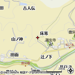愛知県豊田市坂上町（登立）周辺の地図