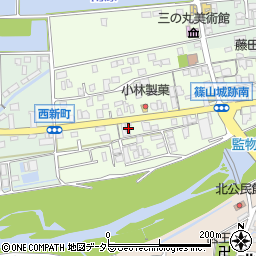 兵庫県丹波篠山市南新町298周辺の地図