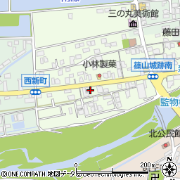 兵庫県丹波篠山市南新町277周辺の地図