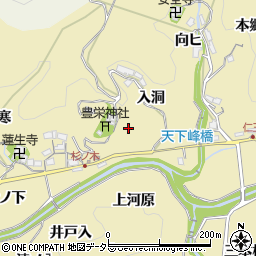愛知県豊田市坂上町的場周辺の地図