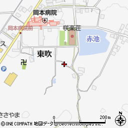 兵庫県丹波篠山市東吹周辺の地図