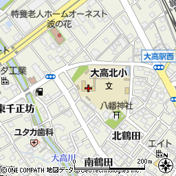 名古屋市立大高北小学校周辺の地図