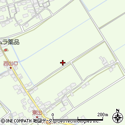 滋賀県東近江市川合町周辺の地図