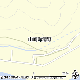 兵庫県宍粟市山崎町清野周辺の地図