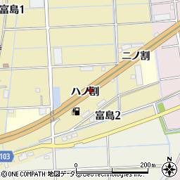 愛知県弥富市富島町周辺の地図