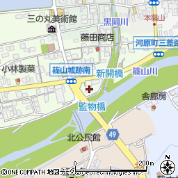 兵庫県丹波篠山市南新町187周辺の地図