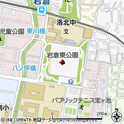 岩倉東公園周辺の地図