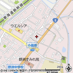 滋賀県野洲市小篠原380周辺の地図