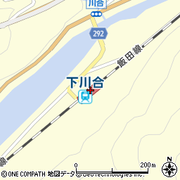 下川合駅周辺の地図