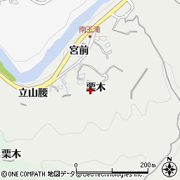 愛知県豊田市王滝町栗木周辺の地図