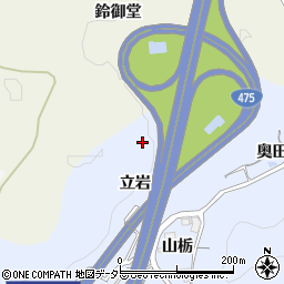 愛知県豊田市松平志賀町（立岩）周辺の地図