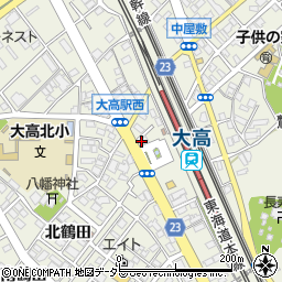 情熱ギョーザ大高駅前店周辺の地図