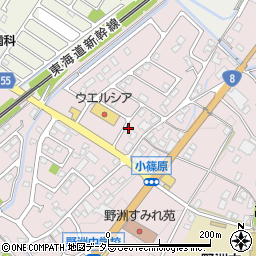 滋賀県野洲市小篠原2550周辺の地図