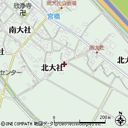 三重県員弁郡東員町南大社1734周辺の地図