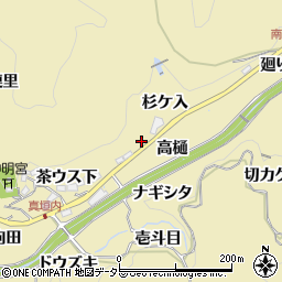 愛知県豊田市坂上町杉ケ入周辺の地図
