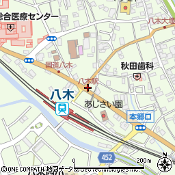 八木駅周辺の地図