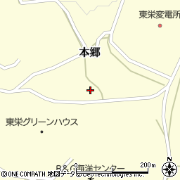 愛知県東栄町（北設楽郡）本郷（小林）周辺の地図