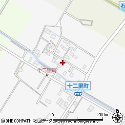 滋賀県守山市十二里町304-1周辺の地図