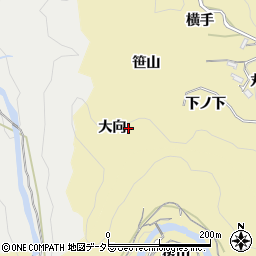 愛知県豊田市坂上町（大向）周辺の地図